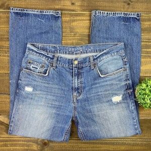 Aeropostale Driggs Slim Bootcut Distressed Men's Jeans Size 34/30 Denim Jeans
